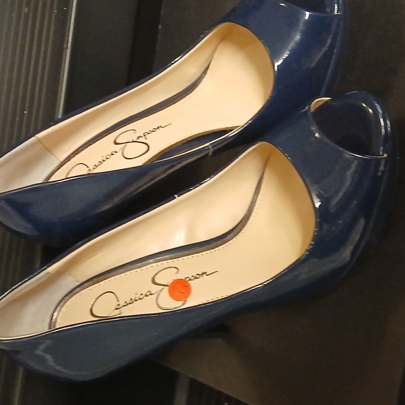 Women  Oen Toe Pumps blue size 6 - Picture 1 of 2